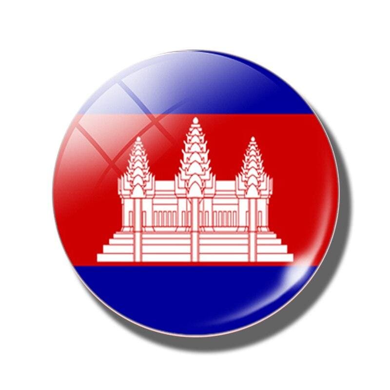 magnet frigo drapeau du cambodge