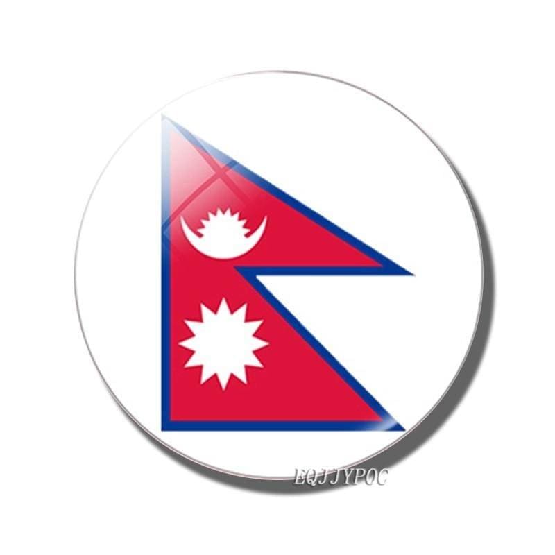 magnet frigo drapeau du népal drapeau népalais