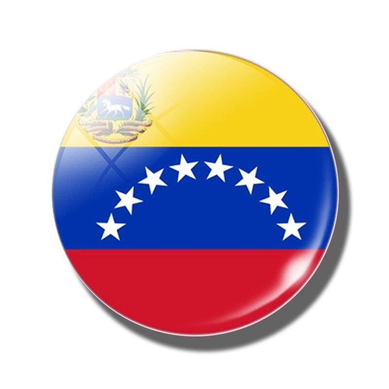 magnet frigo drapeau du venezuela dessus
