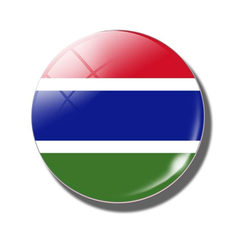 magnet frigo drapeau de la Gambie