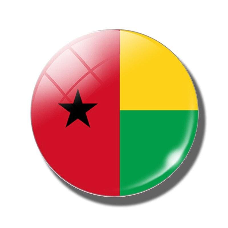 magnet frigo drapeau de la guinée-bissau