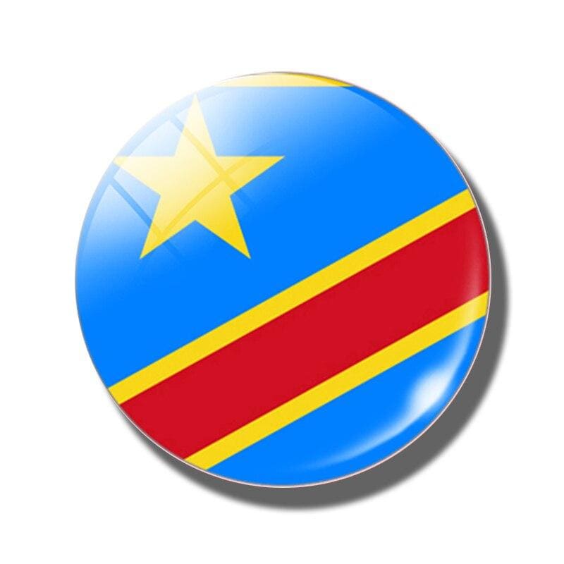 Magnet frigo drapeau République démocratique du Congo - Kinshasa – Univers  Magnétique
