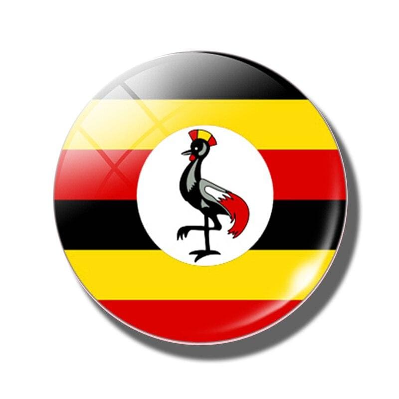 magnet frigo drapeau ougandais ouganda