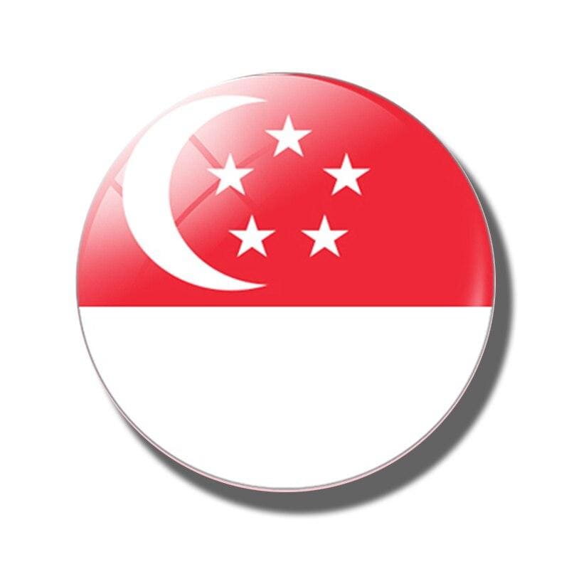 magnet frigo drapeau de Singapour