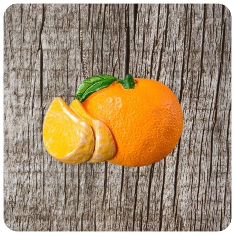 magnet frigo en forme d'orange