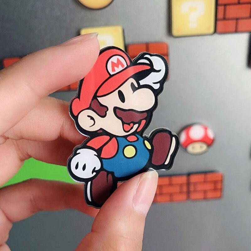 10 magneti frigorifero calamite a tema Super Mario Bros