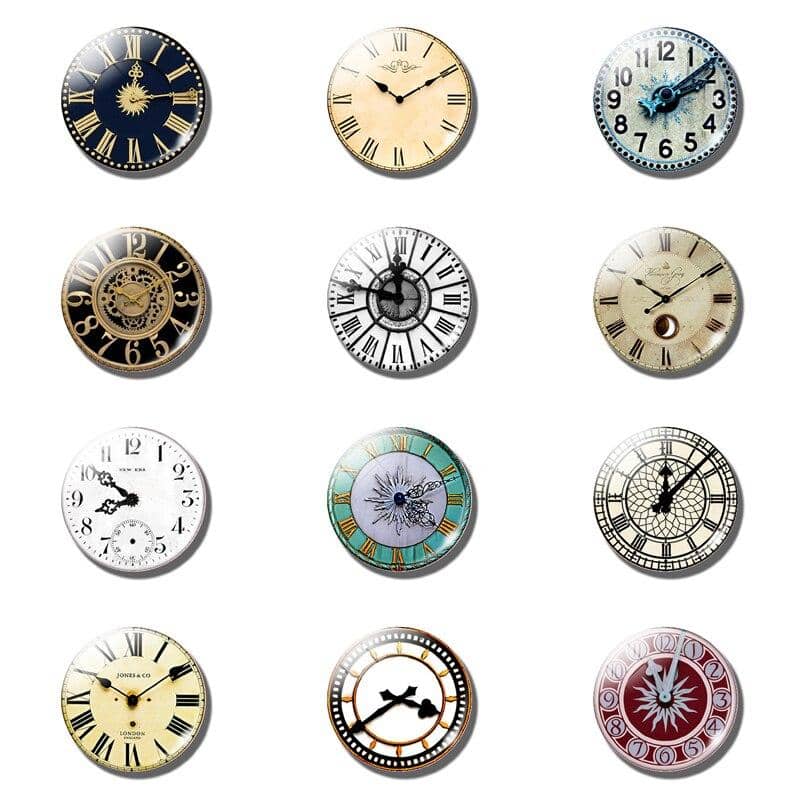 Magnets frigo Horloges et Pendules 12 pièces - Univers Magnétique