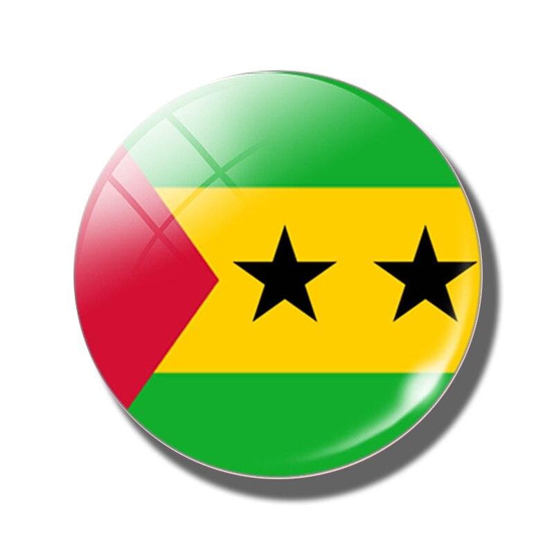 magnet frigo drapeau Sao Tomé-et-Principe sao tomé et principe