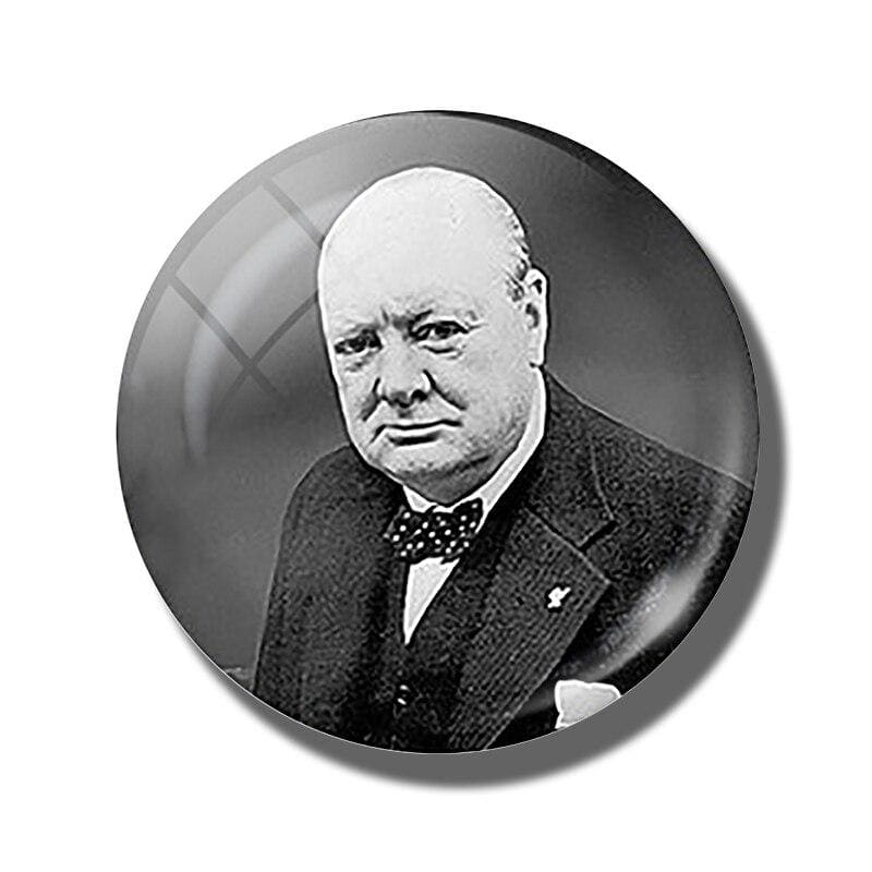 magnet frigo portrait de Winston Churchill 